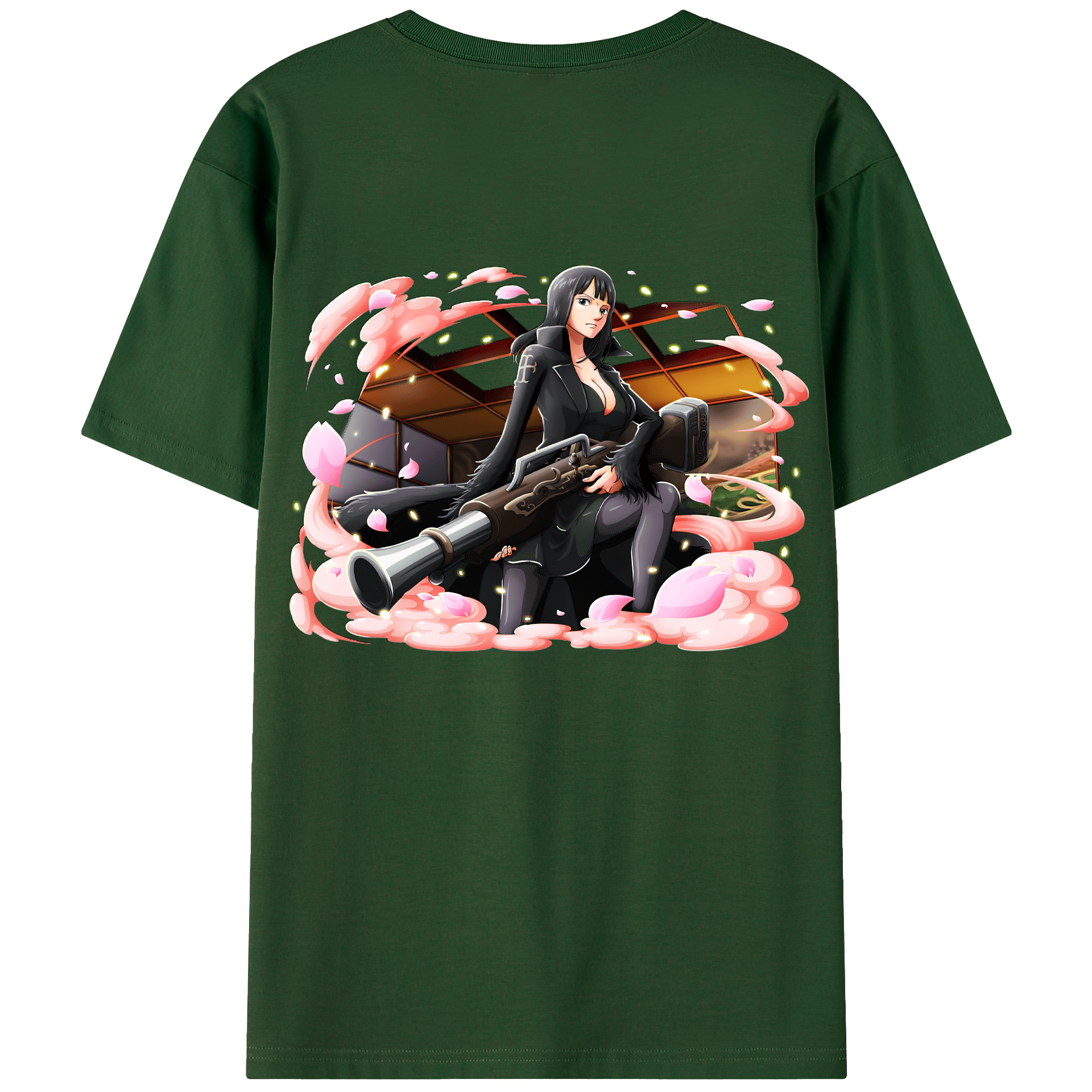ワンピース ニコ・ロビン ONE PIECE Nico Robin 綿100％半袖Tシャツ（背面プリント）